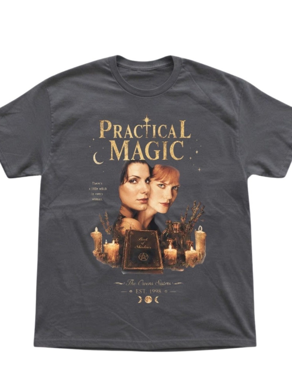 Practical Magic Movie Sisters Book of Shadows Gildan T-Shirt